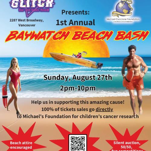  Baywatch Beach Bash at Glitch Bar & Games Room 