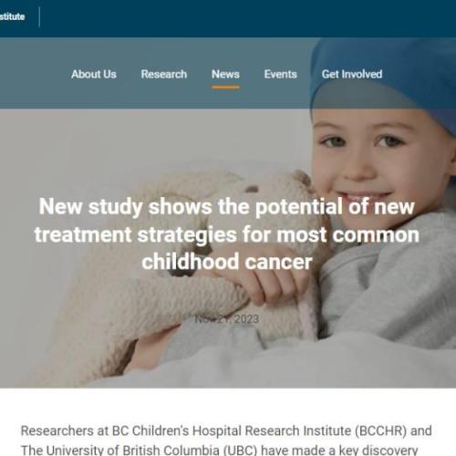  New study shows the potential of new treatment strategies for most common childhood cancer 